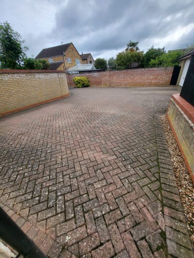 Driveway - Before Driveway Pressure Washing Earith
